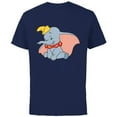 thumbnail image 1 of Disney Classic Dumbo Circus Elephant - Short Sleeve Cotton T-Shirt for Adults - Customized-Athletic Navy, 1 of 5
