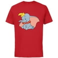 thumbnail image 1 of Disney Classic Dumbo Circus Elephant - Short Sleeve Cotton T-Shirt for Adults - Customized-Red, 1 of 5