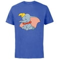 thumbnail image 1 of Disney Classic Dumbo Circus Elephant - Short Sleeve Cotton T-Shirt for Adults - Customized-Royal Heather, 1 of 5