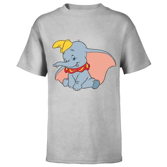 Disney Classic Dumbo Circus Elephant - Short Sleeve T-Shirt for Kids - Customized-Athletic Heather