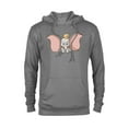 thumbnail image 1 of Disney Classic Dumbo Cute Baby Elephant - Pullover Hoodie for Adults - Customized-Graphite Heather, 1 of 5