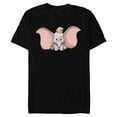 thumbnail image 1 of Disney Classic Dumbo Cute Baby Elephant - Short Sleeve Blended T-Shirt for Adults - Customized-Black, 1 of 5