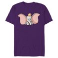 thumbnail image 1 of Disney Classic Dumbo Cute Baby Elephant - Short Sleeve Blended T-Shirt for Adults - Customized-Purple, 1 of 5