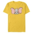 thumbnail image 1 of Disney Classic Dumbo Cute Baby Elephant - Short Sleeve Blended T-Shirt for Adults - Customized-Yellow, 1 of 5