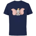 thumbnail image 1 of Disney Classic Dumbo Cute Baby Elephant - Short Sleeve Cotton T-Shirt for Adults - Customized-Navy, 1 of 5