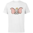 thumbnail image 1 of Disney Classic Dumbo Cute Baby Elephant - Short Sleeve Cotton T-Shirt for Adults - Customized-White, 1 of 5