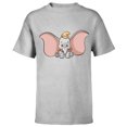 thumbnail image 1 of Disney Classic Dumbo Cute Baby Elephant - Short Sleeve T-Shirt for Kids - Customized-Athletic Heather, 1 of 5