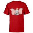 thumbnail image 1 of Disney Classic Dumbo Cute Baby Elephant - Short Sleeve T-Shirt for Kids - Customized-Red, 1 of 5