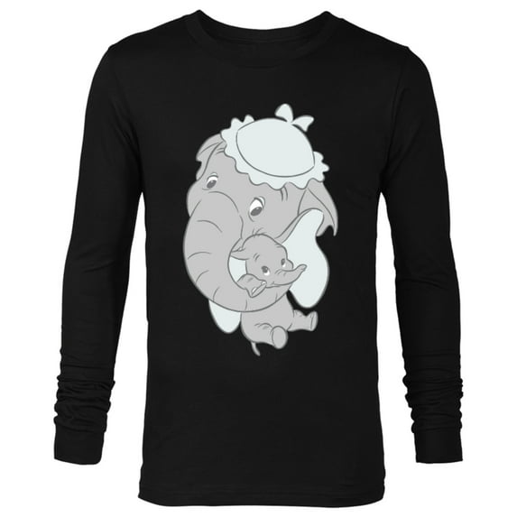 Disney Classic Dumbo Mrs. Jumbo Mother’s Day - Long Sleeve T-Shirt for Men - Customized-Black
