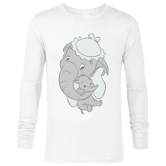 Disney Classic Dumbo Mrs. Jumbo Mother’s Day - Long Sleeve T-Shirt for Men - Customized-White