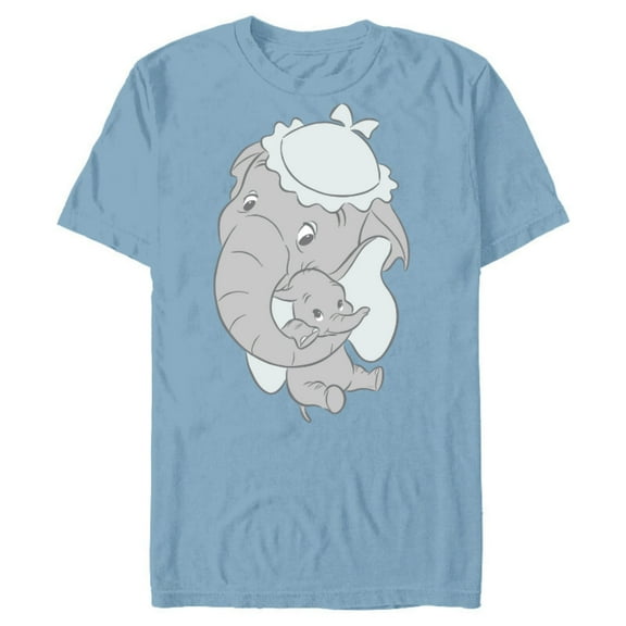 Disney Classic Dumbo Mrs. Jumbo Mother’s Day - Short Sleeve Blended T-Shirt for Adults - Customized-Ocean Blue