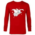 thumbnail image 1 of Disney Classic Dumbo and Magic Feather Watercolor - Long Sleeve T-Shirt for Men - Customized-New Red, 1 of 5