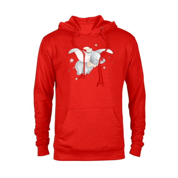 Disney Classic Dumbo and Magic Feather Watercolor - Pullover Hoodie for Adults - Customized-Red Heather