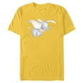 thumbnail image 1 of Disney Classic Dumbo and Magic Feather Watercolor - Short Sleeve Blended T-Shirt for Adults - Customized-Yellow, 1 of 5