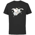 thumbnail image 1 of Disney Classic Dumbo and Magic Feather Watercolor - Short Sleeve Cotton T-Shirt for Adults - Customized-Black, 1 of 5