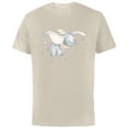 thumbnail image 1 of Disney Classic Dumbo and Magic Feather Watercolor - Short Sleeve Cotton T-Shirt for Adults - Customized-Natural, 1 of 5