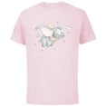thumbnail image 1 of Disney Classic Dumbo and Magic Feather Watercolor - Short Sleeve Cotton T-Shirt for Adults - Customized-Soft Pink, 1 of 5