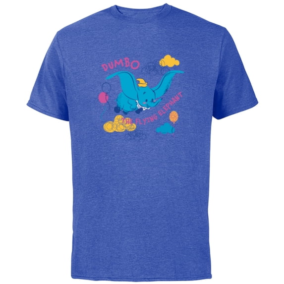 Disney Classic Dumbo the Flying Elephant - Short Sleeve Cotton T-Shirt for Adults - Customized-Royal Heather