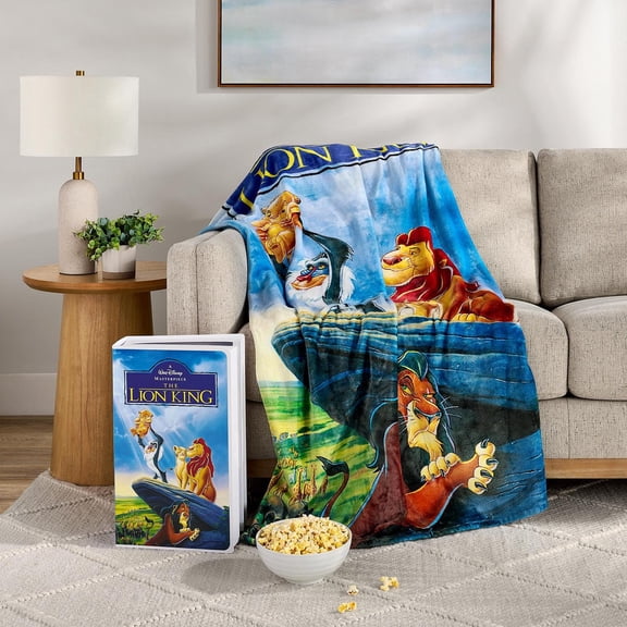 Disney Classic Lion King VHS Boxed Silk Touch Throw, 50" x 70"