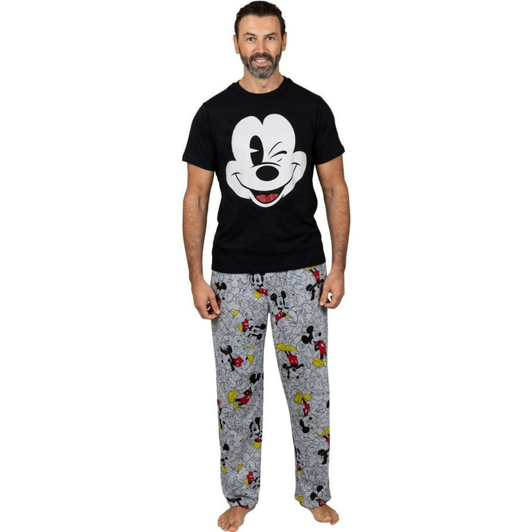 Jersey Pyjamas Asda Mens Mickey Mouse Pyjamas Disney Pyjamas For