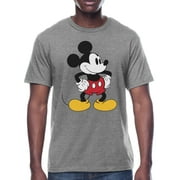 Disney Classic Mickey Mouse Apparel, Men's Graphic Crew Neck Short Sleeve T-shirt, Size S-3XL (Men's & Big Men's)