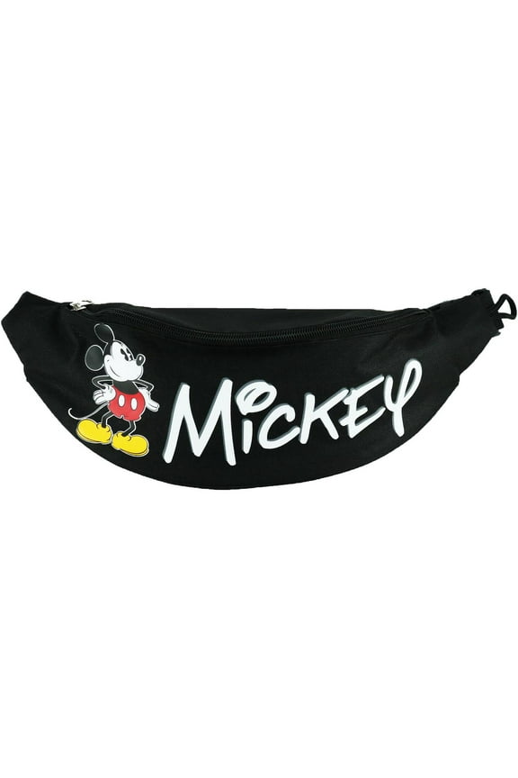 Mickey Mouse Black Belly Bag (Men's or Women's)