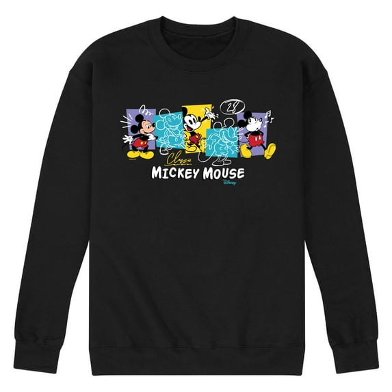 Disney - Classic Mickey Mouse - Men's Crew Neck Fleece Pullover
