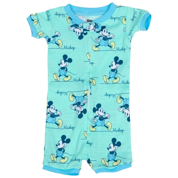 Disney Classic Mickey Short Sleeve Onesie Romper-18 Months