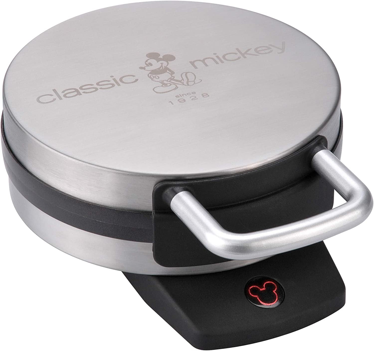 Disney Classic Mickey Waffle Maker, Brushed Stainless Steel