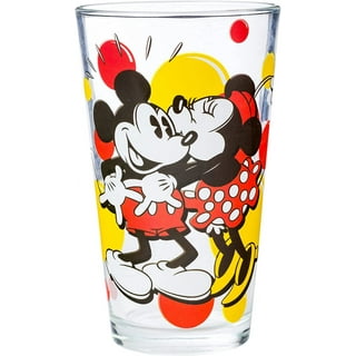 Disney Squad Stemless Drinking Glass, Set of 4, Mickey, Pluto, Donald, and  Goofy Glasses