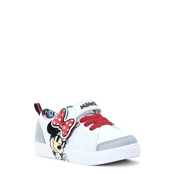 Disney Classic Minnie Mouse Toddler Girl Low Court Sneaker, Sizes 7-12