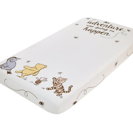Disney Classic Pooh Hunny Fun Photo Op Fitted Crib Sheet