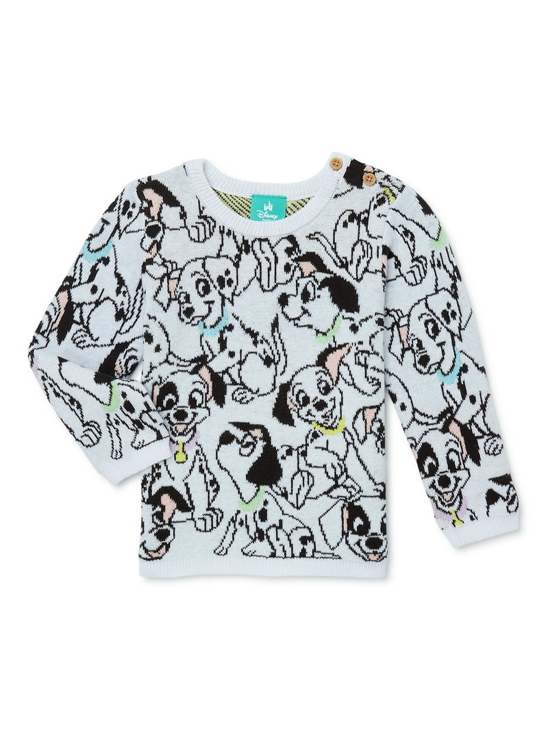 【かすてら】dalmatian shaggy knit（unisex） Unisex Knitted Dalmatian Sweater, Dalmatian Dog Pullover Sweater