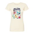 thumbnail image 1 of Disney Classics - All-Time Favorites - Pinocchio, Peter Pan, Simba, & White Rabbit - Juniors Fitted Graphic T-Shirt, 1 of 4