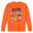 thumbnail image 1 of Disney Classics - All-Time Favorites - Pinocchio, Peter Pan, Simba, & White Rabbit - Men's Crew Neck Fleece Pullover, 1 of 1