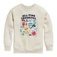 thumbnail image 1 of Disney Classics - All-Time Favorites - Pinocchio, Peter Pan, Simba, & White Rabbit - Toddler And Youth Crewneck Fleece Sweatshirt, 1 of 4