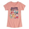 thumbnail image 1 of Disney Classics - All-Time Favorites - Pinocchio, Peter Pan, Simba, & White Rabbit - Toddler And Youth Girls Short Sleeve Graphic T-Shirt, 1 of 1