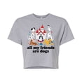 thumbnail image 1 of Disney Classics - Cats & Dogs - All My Friends Are Dogs - Juniors Cropped Cotton Blend T-Shirt, 1 of 5