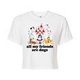 thumbnail image 1 of Disney Classics - Cats & Dogs - All My Friends Are Dogs - Juniors Cropped Cotton Blend T-Shirt, 1 of 5