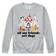 thumbnail image 1 of Disney Classics - Cats & Dogs - All My Friends Are Dogs - Men's Crew Neck Fleece Pullover, 1 of 5