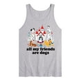 thumbnail image 1 of Disney Classics - Cats & Dogs - All My Friends Are Dogs - Men's Jersey Tank Top, 1 of 4
