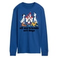 thumbnail image 1 of Disney Classics - Cats & Dogs - All My Friends Are Dogs - Men's Long Sleeve T-Shirt, 1 of 5