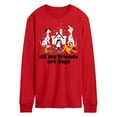 thumbnail image 1 of Disney Classics - Cats & Dogs - All My Friends Are Dogs - Men's Long Sleeve T-Shirt, 1 of 4