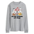thumbnail image 1 of Disney Classics - Cats & Dogs - All My Friends Are Dogs - Men's Long Sleeve T-Shirt, 1 of 5