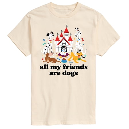 Disney Classics - Cats & Dogs - All My Friends Are Dogs - Men's Short Sleeve Graphic T-Shirt