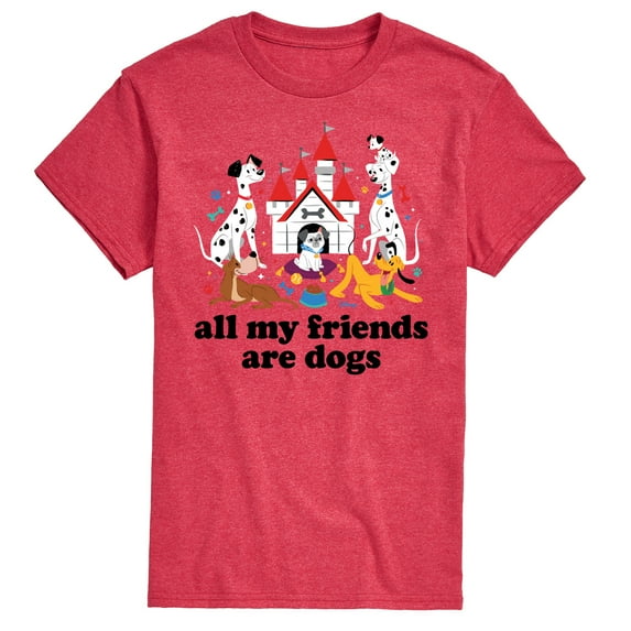 Disney Classics - Cats & Dogs - All My Friends Are Dogs - Men's Short Sleeve Graphic T-Shirt
