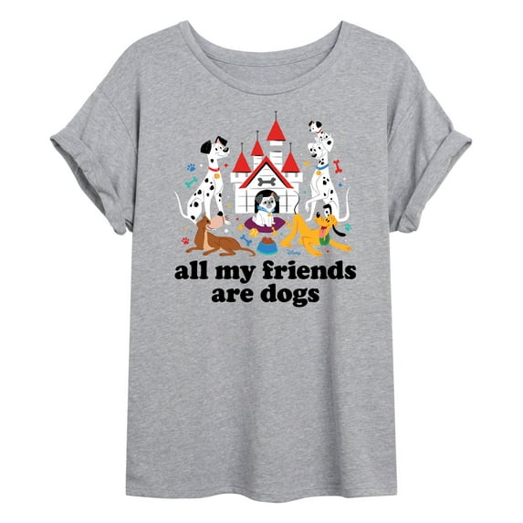 Disney Classics - Cats & Dogs - All My Friends Are Dogs - Women's Oversized T-Shirt