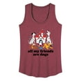 thumbnail image 1 of Disney Classics - Cats & Dogs - All My Friends Are Dogs - Women's Racerback Tank Top, 1 of 5