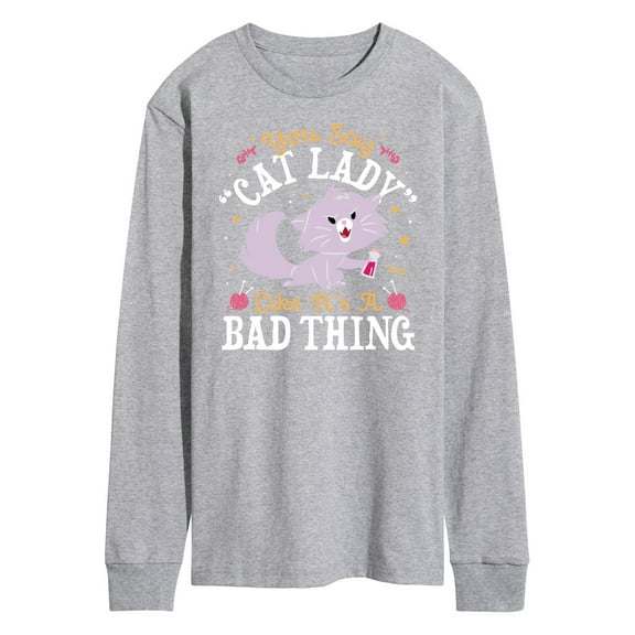 Disney Classics - Cats & Dogs - Cat Lady Like Its A Bad Thing - Men's Long Sleeve T-Shirt