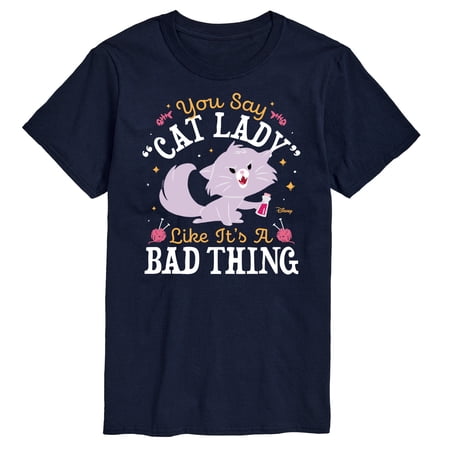 Disney Classics - Cats & Dogs - Cat Lady Like Its A Bad Thing - Men's Short Sleeve Graphic T-Shirt